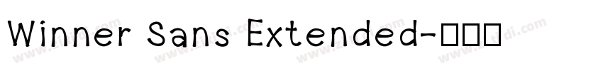 Winner Sans Extended字体转换